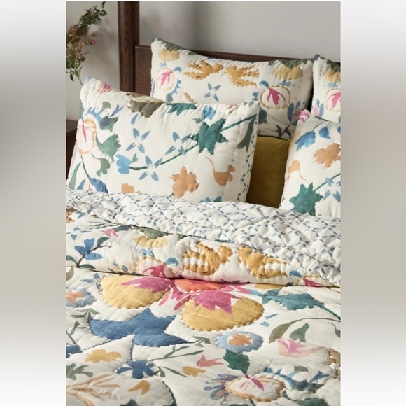 Anthropologie Other - Anthropologie Sawyer Quilted Cotton Shams, Set of 2, NWT